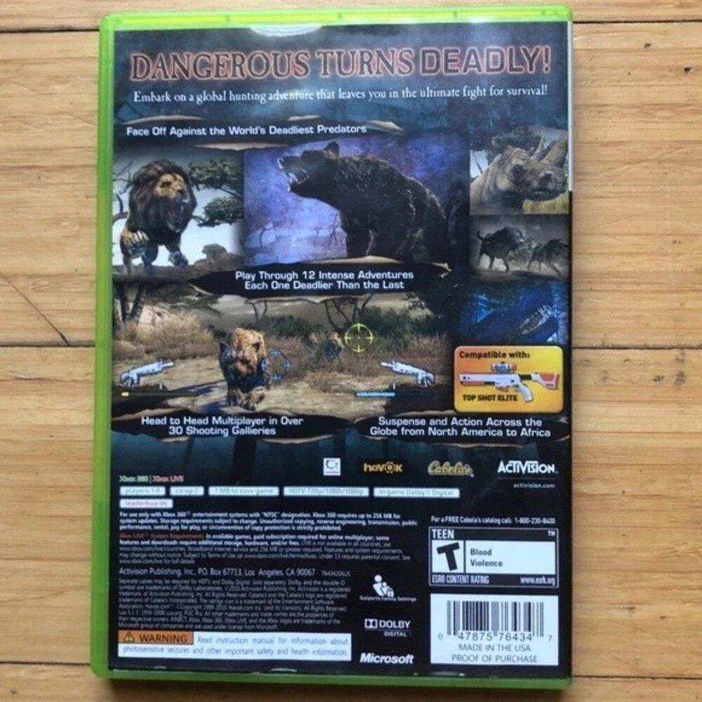 Cabela’s Dangerous Hunts 2011 (Microsoft Xbox 360, 2010)